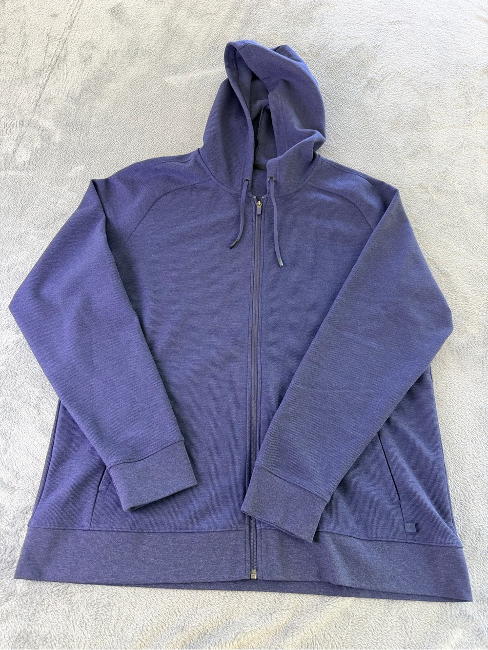 VRST Rest And Recovery Zip Hoodie - Men’s XL - Bamboo Blend - Navy